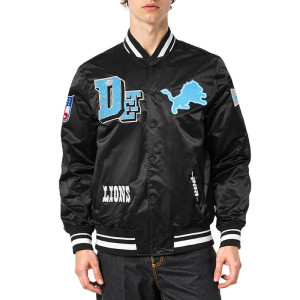 Detroit Lions Best of Classic Rib Satin Jacket