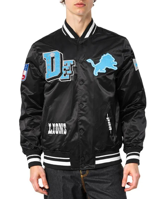 Detroit Lions Best of Classic Rib Satin Jacket