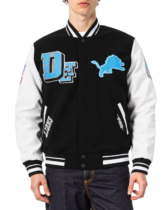 Detroit Lions Best of Classic Rib Varsity Jacket