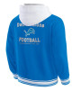 Detroit Lions Blue Cotton Hooded Jacket