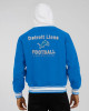 Detroit Lions Blue Cotton Hooded Jacket