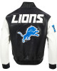 Detroit Lions City Signature Men's Leather Varsity Jacket
