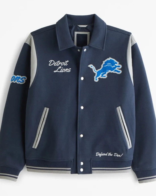 Detroit Lions Defend The Den Varsity Jacket Detroit Lions Defend The Den Varsity Jacket