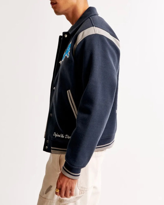 Detroit Lions Defend The Den Varsity Jacket Detroit Lions Defend The Den Varsity Jacket
