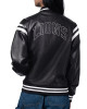 Detroit Lions High Heat Vegan Black Varsity Leather Jacket