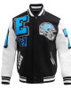 Detroit Lions Mashup Rib Varsity Wool/Leather Jacket Detroit Lions Mashup Rib Varsity Wool/Leather Jacket
