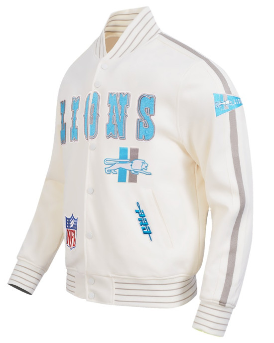 Detroit Lions Pro Game Day Retro Eggshell Jacket