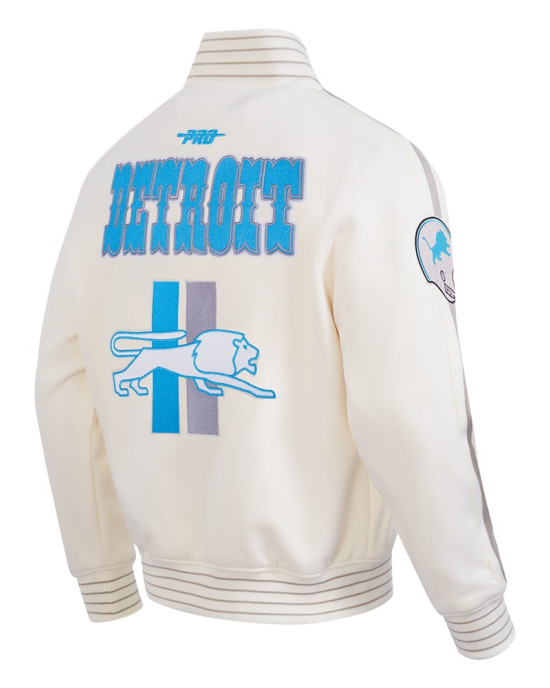 Detroit Lions Pro Game Day Retro Eggshell Jacket