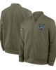 Detroit Lions Sideline Bomber Full-Zip Green Jacket