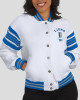 Detroit Lions Snap Front White Fleece Jacket