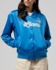 Detroit Lions Throwback Graphics Blue Satin Jacket