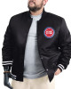 Detroit Pistons Adaptive Bold Logo Varsity Satin Jacket