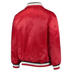 Detroit Red Wings Captain II Full-Zip Red Satin Jacket