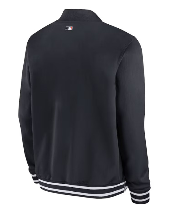 Detroit Tigers Black Bomber Full-Zip Jacket Detroit Tigers Black Bomber Full-Zip Jacket