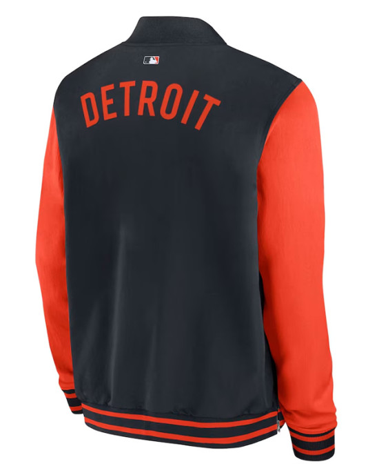 Detroit Tigers Dugout Bomber Full-Zip Jacket Detroit Tigers Dugout Bomber Full-Zip Jacket