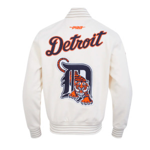 Detroit Tigers Logo Game Day Eggshell Jacket