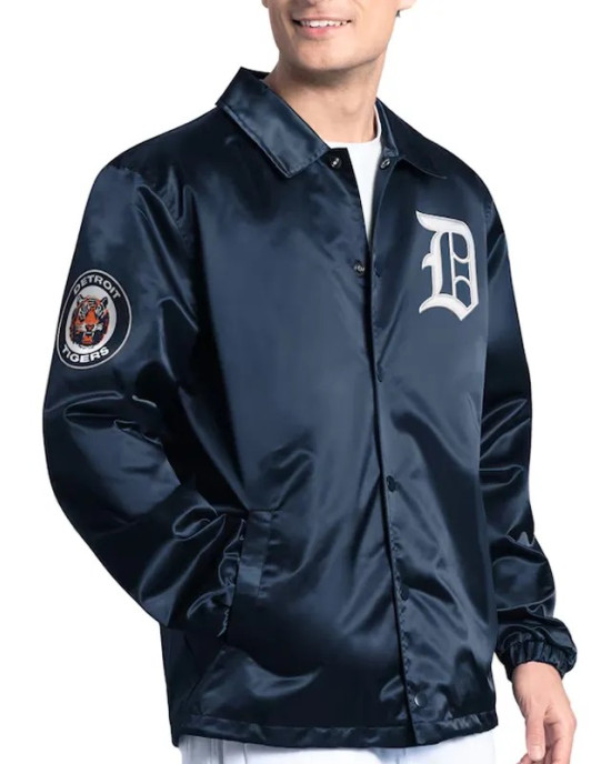 Detroit Tigers Point Man Coaches Navy Jacket