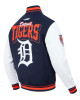 Detroit Tigers Team Badge Classic Rib Varsity Jacket