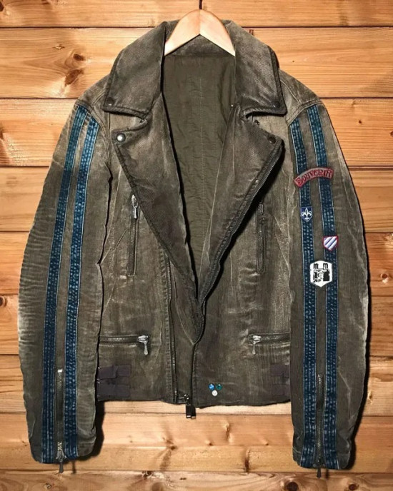 Devil May Cry 2 Dante Full-Zip Green Corduroy Jacket Devil May Cry 2 Dante Full-Zip Green Corduroy Jacket