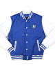 Dillard University Royal and White Baseball Jacket