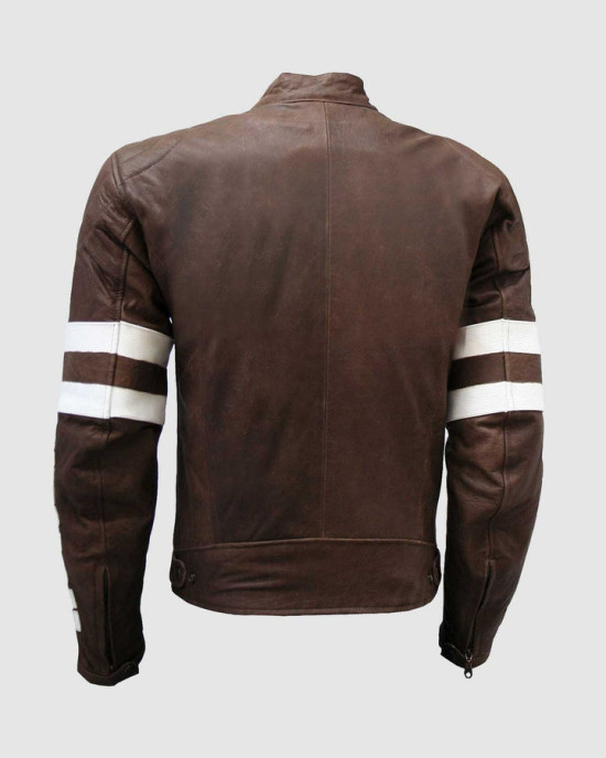 Distressed Vintage Look Men’s Brown Leather Jacket Distressed Vintage Look Men’s Brown Leather Jacket