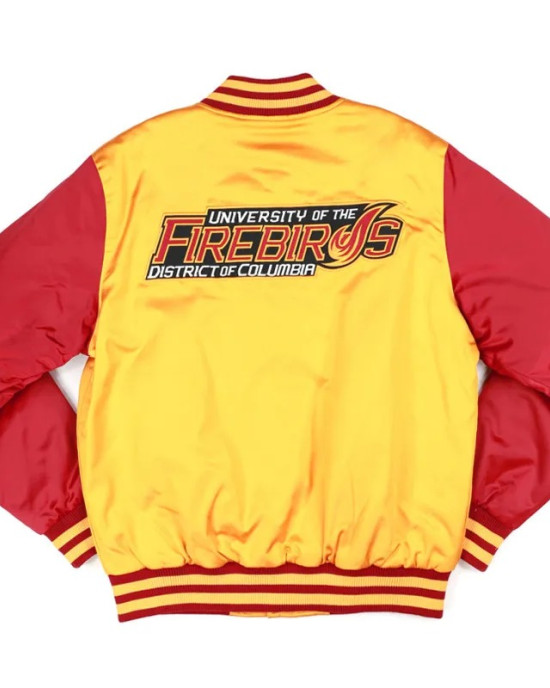 District of Columbia Gold and Red Baseball Jacket District of Columbia Gold and Red Baseball Jacket