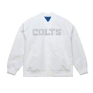 Double Clutch Indianapolis Colts White Satin Jacket