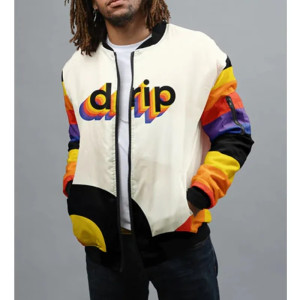 Drip Full-Zip Bomber Jacket