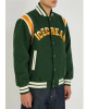 Drippy Icecream Teddy Varsity Green Wool Jacket