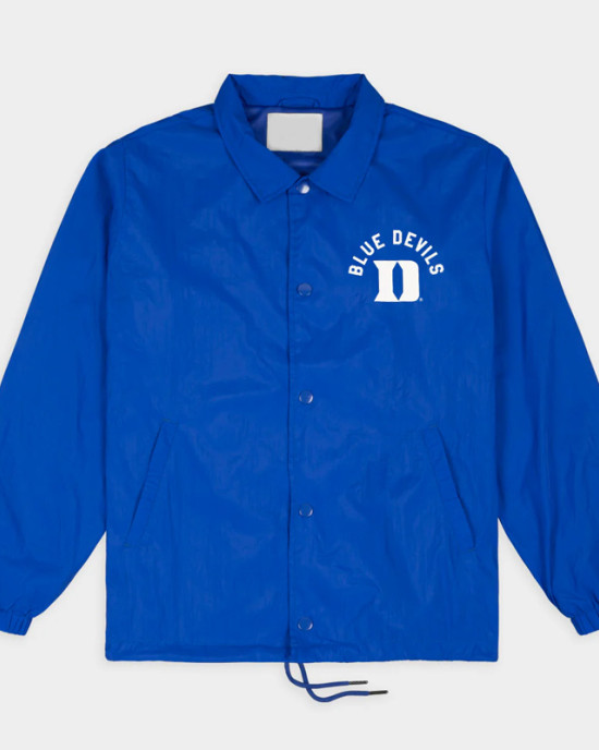 Duke Blue Devils Classic Logo Coaches Jacket Duke Blue Devils Classic Logo Coaches Jacket