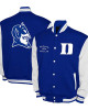 Duke Blue Devils Fleece Royal and White Varsity Jacket