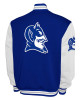 Duke Blue Devils Fleece Royal and White Varsity Jacket