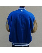 Duke University Blue and Tan Brown Varsity Jacket