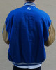 Duke University Blue and Tan Brown Varsity Jacket Duke University Blue and Tan Brown Varsity Jacket