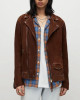 Dylan Brady Tell Me Everything Tommy Suede Brown Leather Jacket