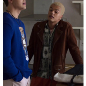 Dylan Brady Tell Me Everything Tommy Suede Brown Leather Jacket