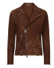 Dylan Brady Tell Me Everything Tommy Suede Brown Leather Jacket
