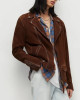 Dylan Brady Tell Me Everything Tommy Suede Brown Leather Jacket