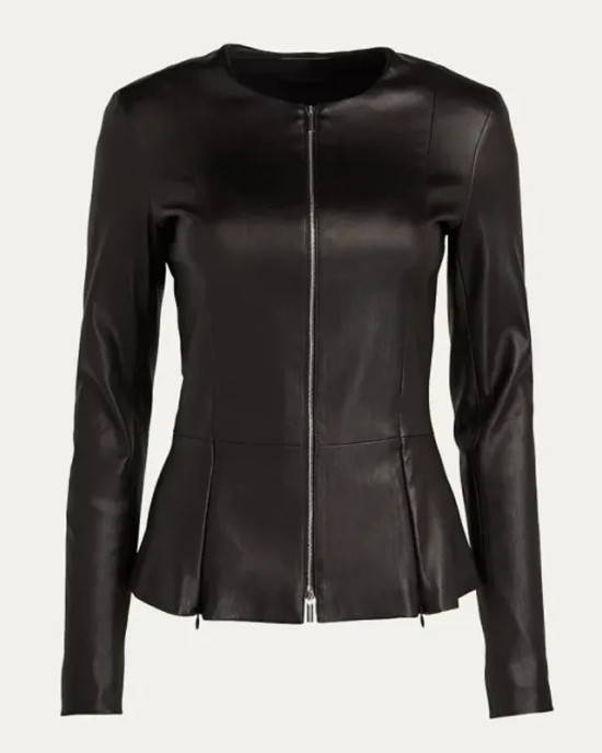Dynasty Season 4 Elizabeth Gillies Leather Jacket
