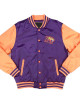 Edward Waters Purple and Orange Baseball Jacket Edward Waters Purple and Orange Baseball Jacket