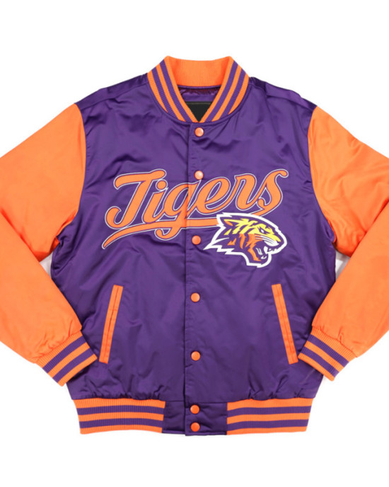 Edward Waters Tigers Purple and Orange Jacket Edward Waters Tigers Purple and Orange Jacket