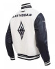 Eggshell/Black Retro Las Vegas Aces Classics Rib Varsity Jacket Eggshell/Black Retro Las Vegas Aces Classics Rib Varsity Jacket