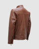 Elegant Brown Fashion Leather Jacket for Men Elegant Brown Fashion Leather Jacket for Men
