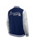 Elements Elite Atlanta Braves Navy Jacket