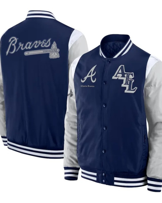 Elements Elite Atlanta Braves Navy Jacket Elements Elite Atlanta Braves Navy Jacket