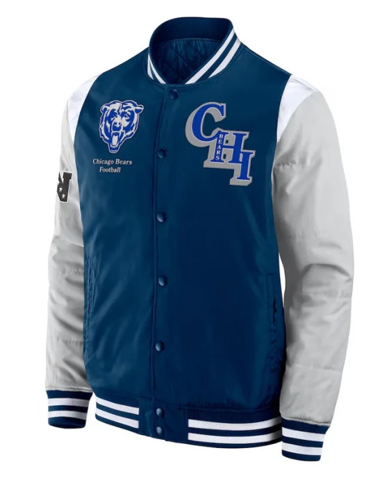 Elements Elite Chicago Bears Navy Jacket Elements Elite Chicago Bears Navy Jacket