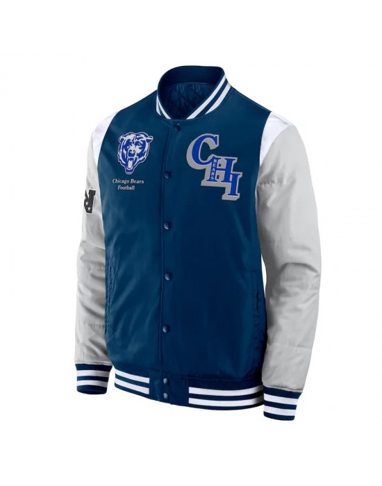 Elements Elite Chicago Bears Navy Jacket