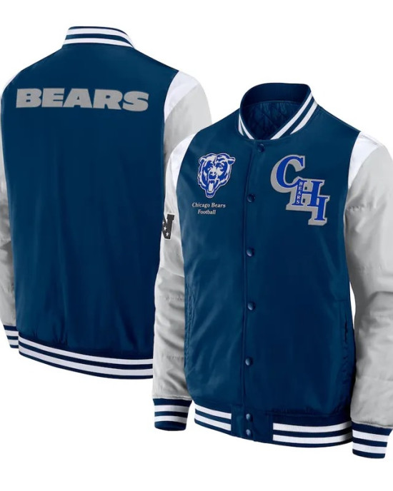Elements Elite Chicago Bears Navy Jacket Elements Elite Chicago Bears Navy Jacket