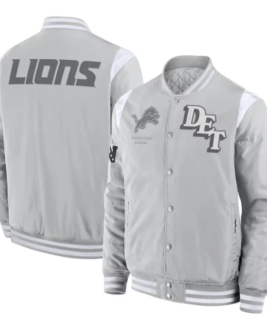 Elements Elite Detroit Lions Gray Jacket Elements Elite Detroit Lions Gray Jacket