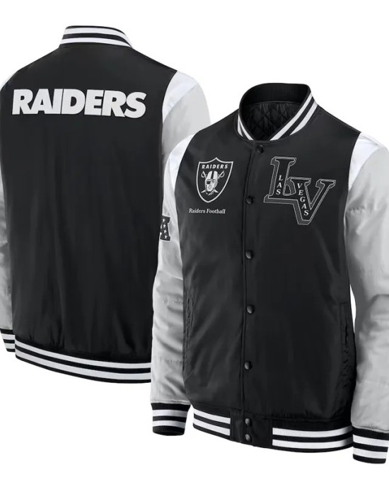 Elements Elite Las Vegas Raiders Black Jacket Elements Elite Las Vegas Raiders Black Jacket